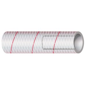 Sierra 1/2 Clr Reinf PVC W/Red Tracer 15 mtr.