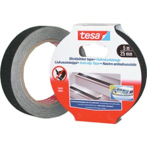 Tesa Skridtape 25mm x 5mtr.SORT