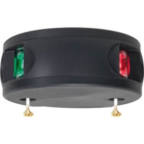 Aquasignal 34 2-farvet Sort 12/24V