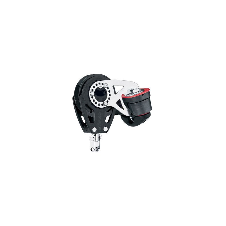 Harken Ratchet blok 57 mm enkelt m. svirvel og Cam