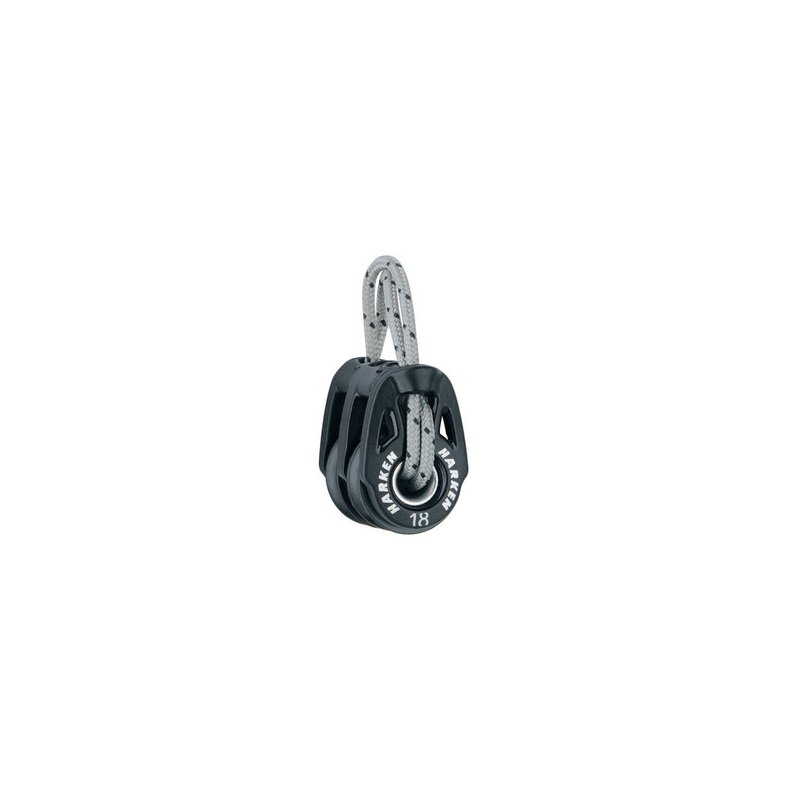 Harken T2 Carbo Blok 18 mm dobbelt