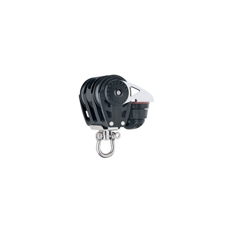 Harken Carbo Ratchet Blok 40 mm tripel, svirvel, C