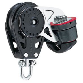 Harken Carbo Blok 57 mm enkelt, svirvel, Cam-Matic