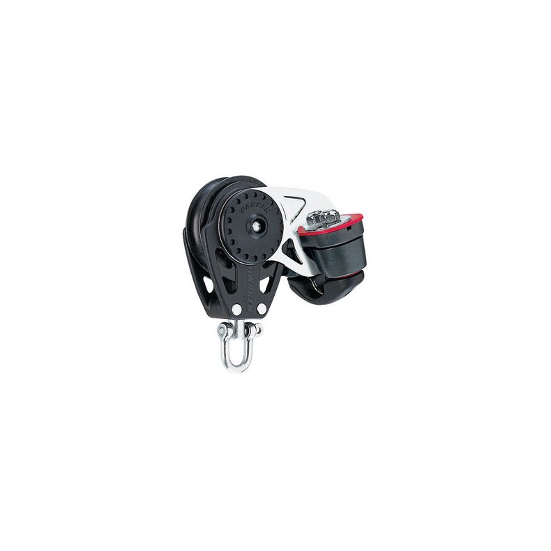 Harken Carbo Blok 57 mm enkelt, svirvel, Cam-Matic