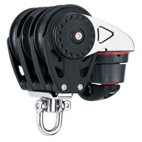 Harken Carbo Ratchamatic Blok 57 mm tripel, Cam-Ma