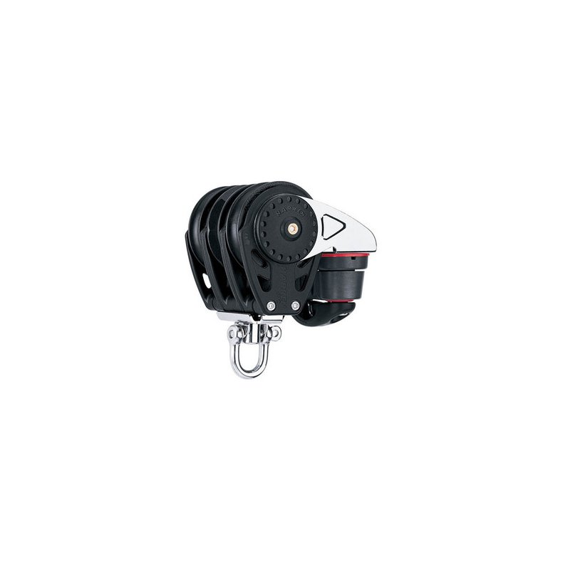 Harken Carbo Ratchamatic Blok 57 mm tripel, Cam-Ma