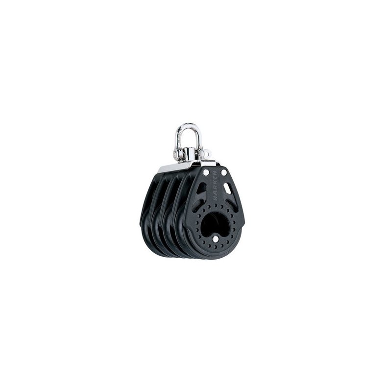 Harken Carbo Blok 57 mm firedobbelt, svirvel