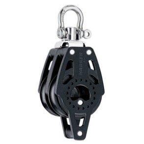 Harken Carbo Blok 40 mm dobbelt, svirvel, hunsvot
