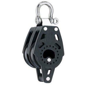 Harken Carbo Blok 40 mm dobbelt, svirvel, hunsvot,