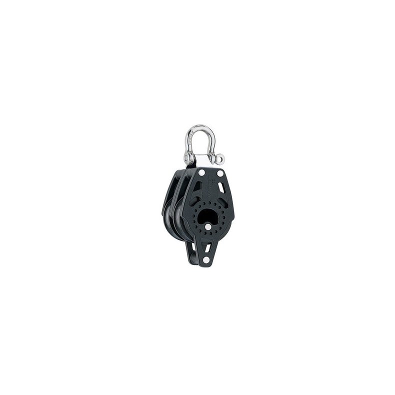 Harken Carbo Blok 40 mm dobbelt, svirvel, hunsvot,