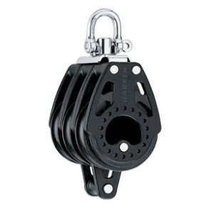 Harken Carbo Blok 75 mm tripel, svirvel, hunsvot
