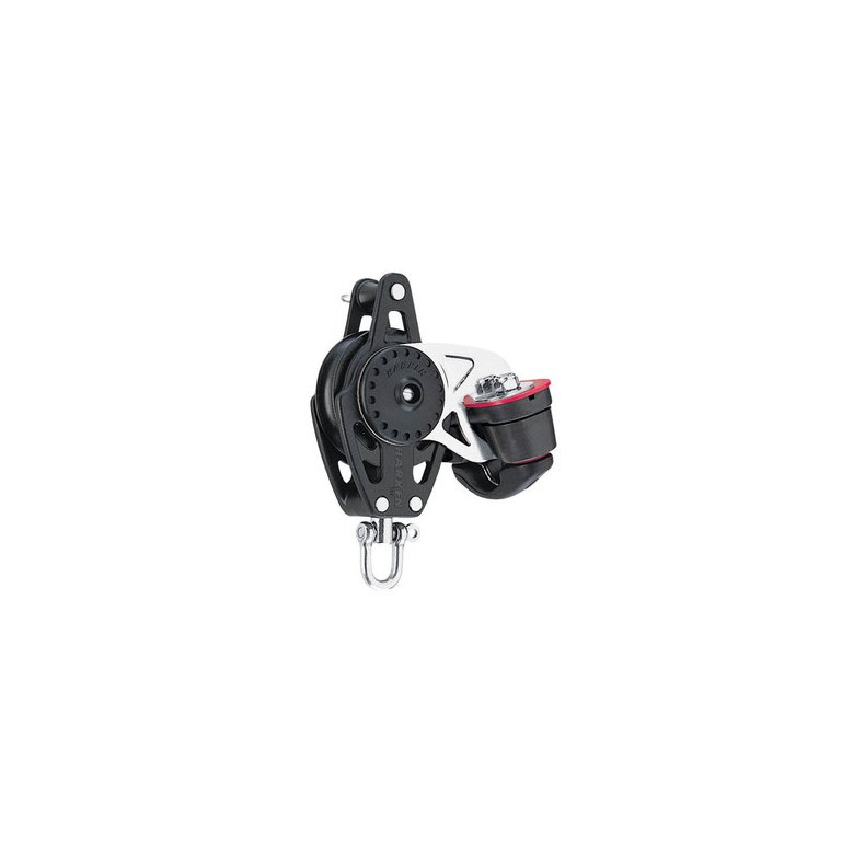 Harken Carbo Blok 75 mm enkelt, svirvel, hunsvot,