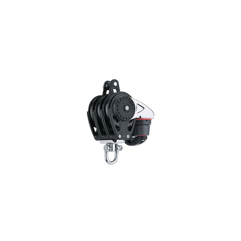 Harken Carbo Blok 75 mm tripel, svirvel, hunsvot,