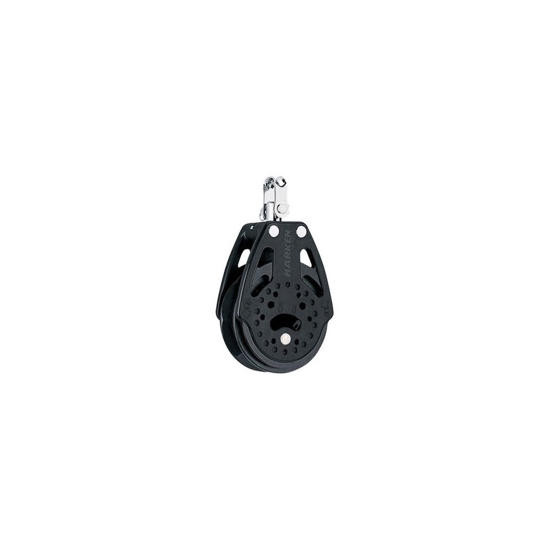 Harken Carbo Ratchet Blok 75 mm enkelt, svirvel