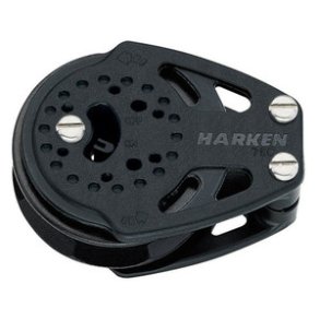 Harken Carbo Ratchet Blok 75 mm enkelt, skildpadde