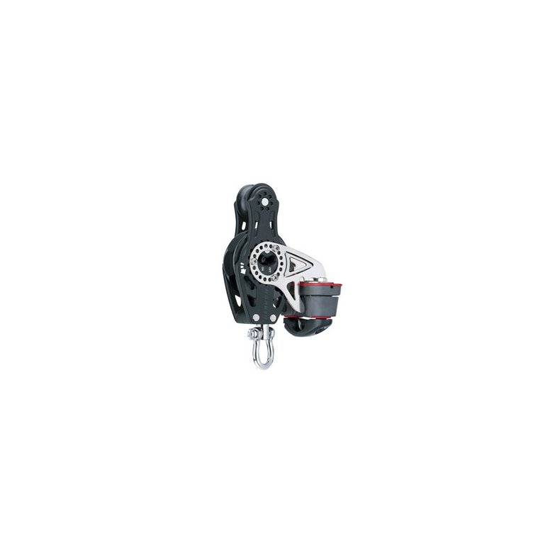 Harken Carbo Ratchet Blok 57 mm enkelt, violin, Ca