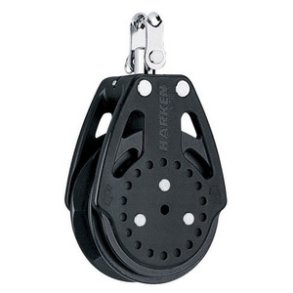 Harken Carbo Ratchamatic Blok 75 mm enkelt/svirvel