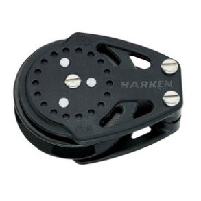 Harken Carbo Ratchamatic Blok 75 mm enkelt, skildp