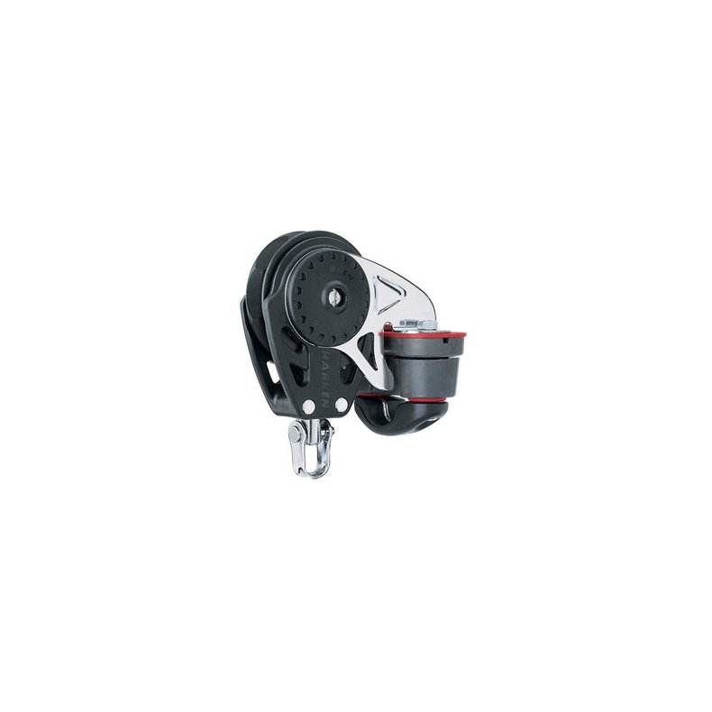 Harken Carbo Ratchamatic Blok 75 mm enkelt/svirvel