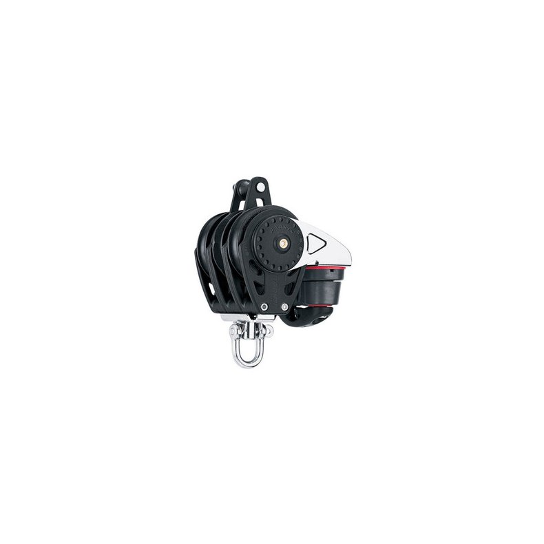 Harken Carbo Ratchamatic Blok 75 mm tripel/svirvel