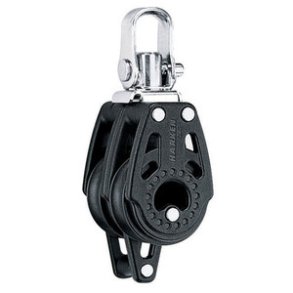 Harken Carbo Blok 29 mm dobbelt, svirvel, hunsvot