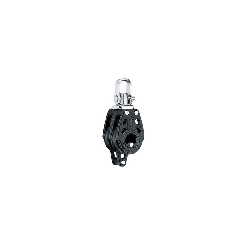 Harken Carbo Blok 29 mm dobbelt, svirvel, hunsvot