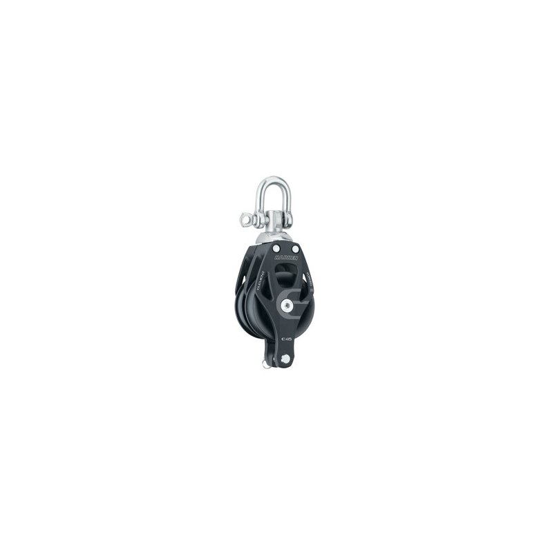 Harken Element blok 45 mm dobbelt m. svirvel og Ca