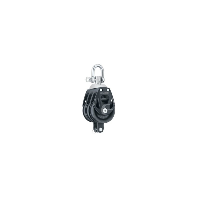 Harken Element blok 45 mm tripple m. svirvel og Ca