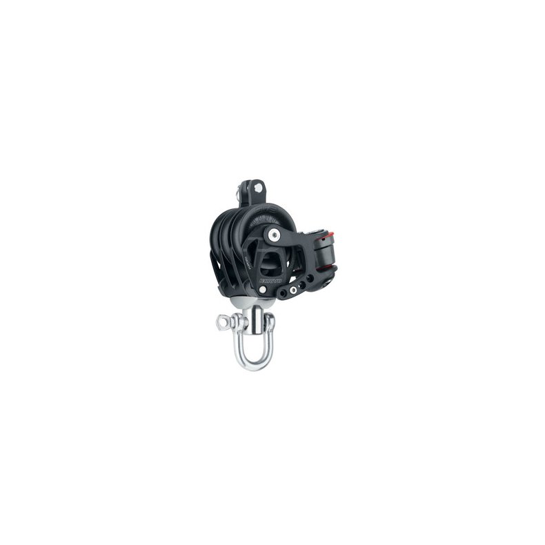 Harken Element blok 45 mm tripple m. svirvel, Cam-