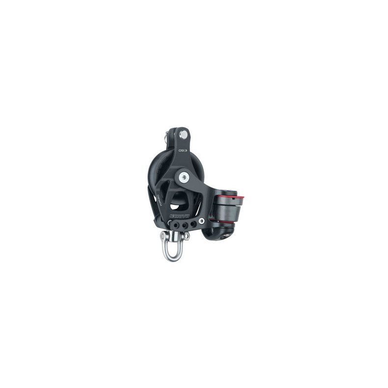 Harken Element blok 60 mm enkelt m. svirvel, Cam-C