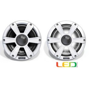 Fusion 7.7 Hjttalerst Hvid + LED