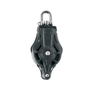 Wichard 35 mm enkeltblok m/svirvel og hsv.