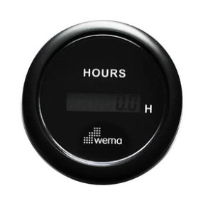 Wema Timetller LCD 12/24 Volt Sort