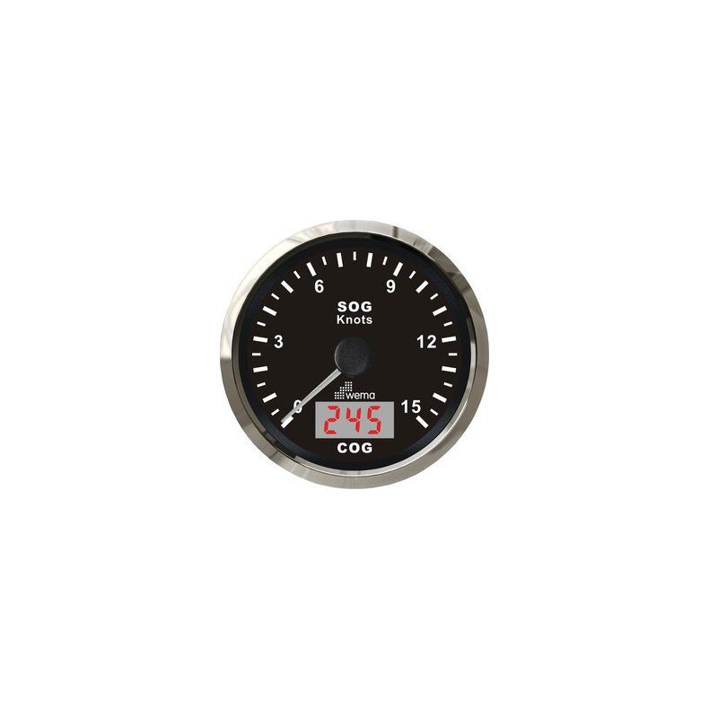 Wema Speedometer 15 kn Sort RF